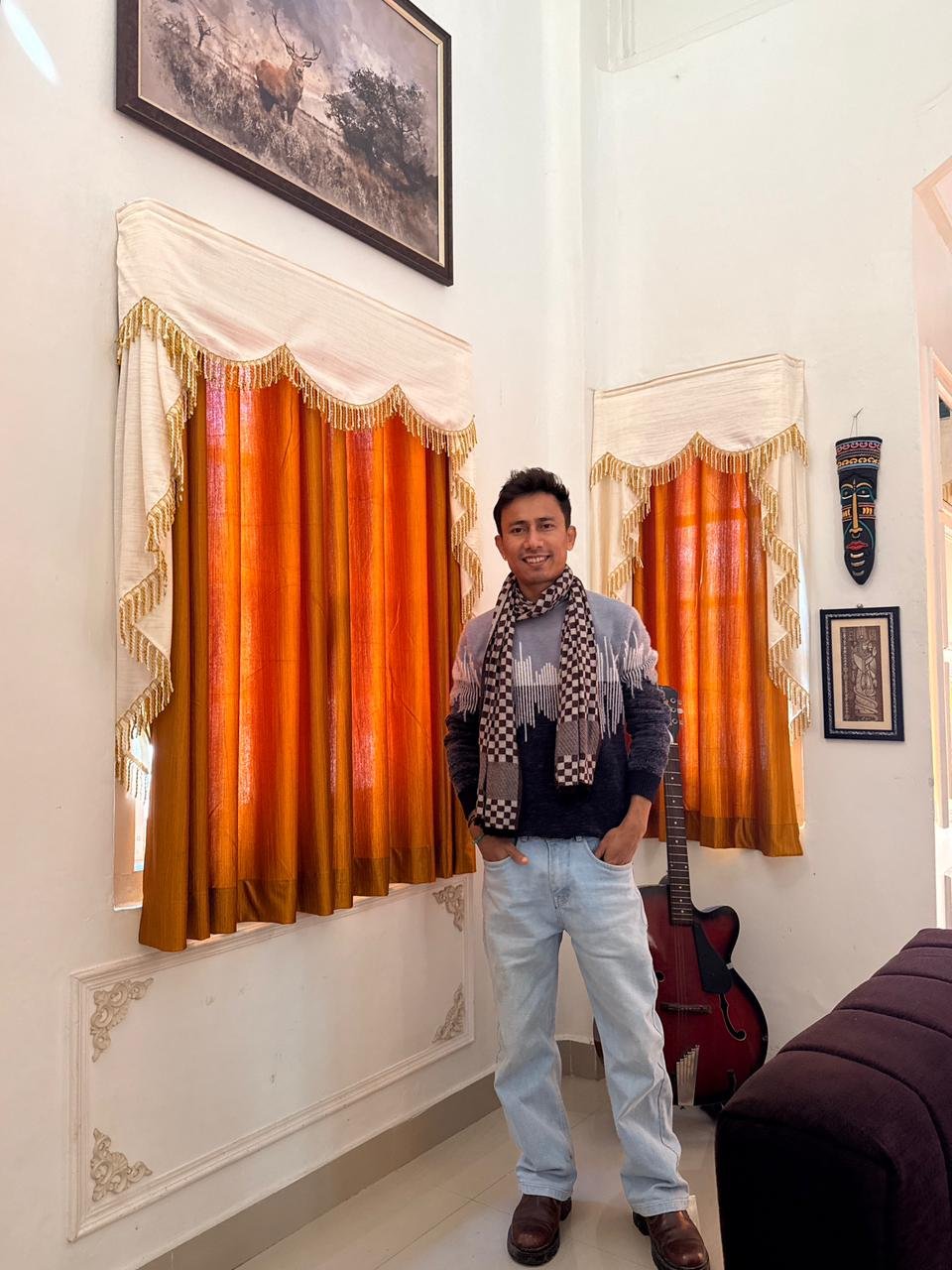 Montu Moni Saikia (Singer) at Palm 715 Homestay Jorhat